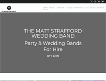 Tablet Screenshot of mandrweddingband.co.uk